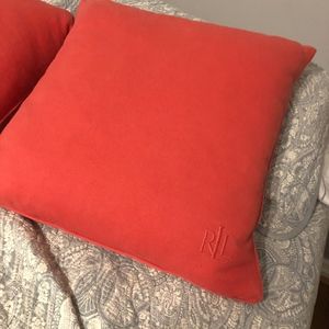 Designer Ralph Lauren Large Feather Throw Pillows